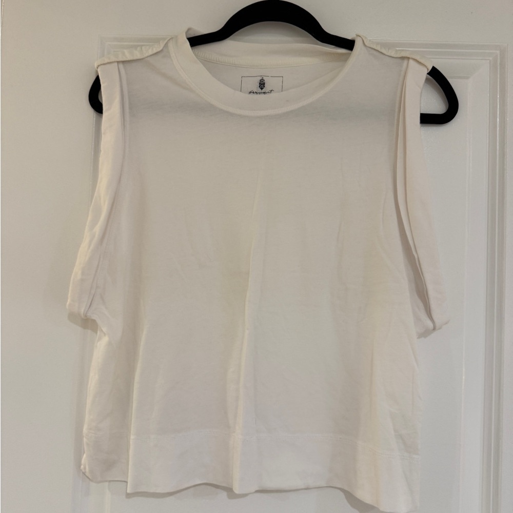 Free People Movement White Sleeveless Top